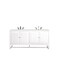 James Martin Vanities Athens 72in Double Vanity, Glossy White w/ 3 CM Eternal Jasmine Pearl Quartz Top E645-V72-GW-3EJP - alternate 1